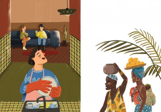 Illustration for English-Turkish coursebook 
